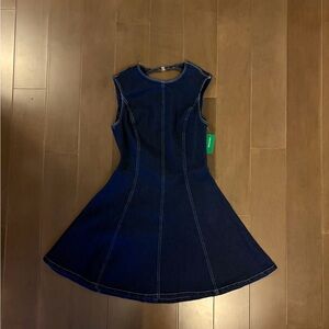 Simons Dark Wash Denim Mini Dress NWT